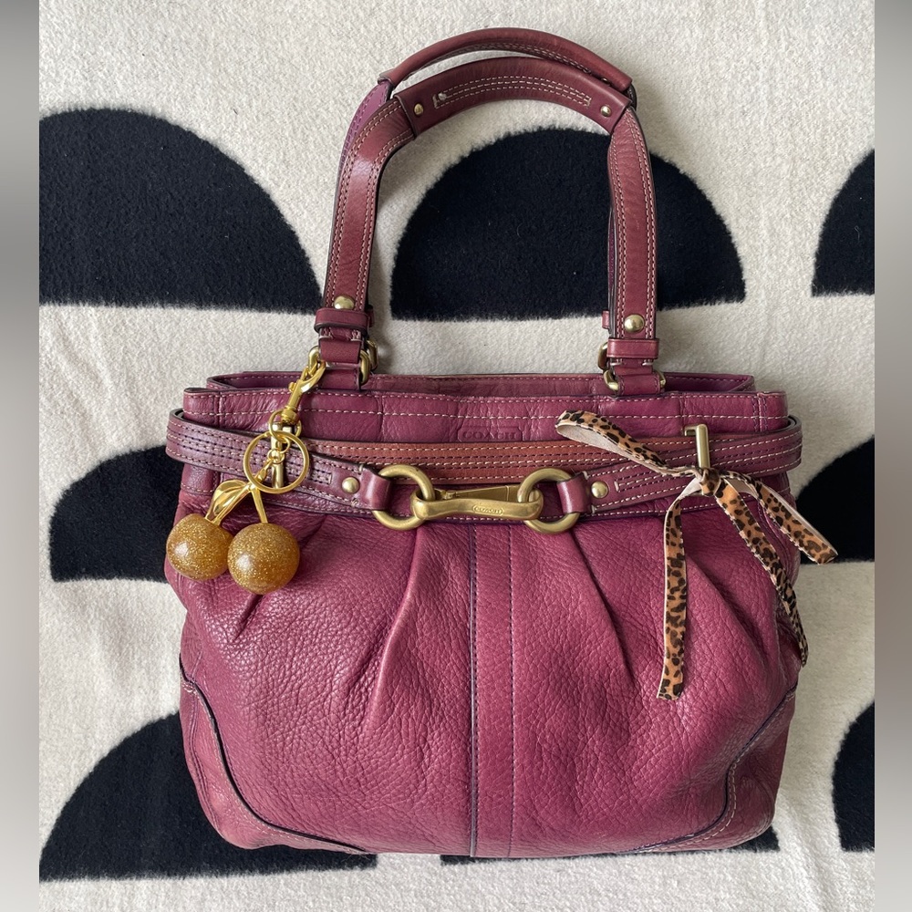 Coach Hampton Belted Horsebit Satchel